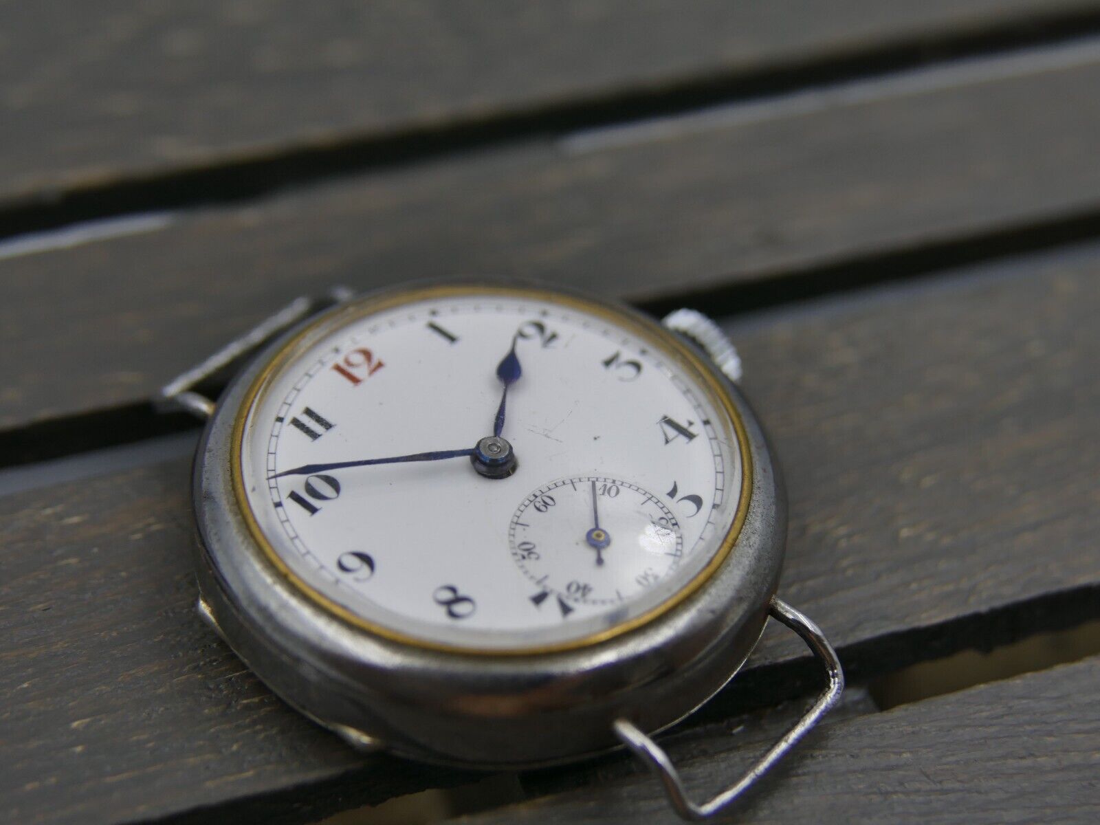 10's vintage watch trench military ww1 Eterna manual wind