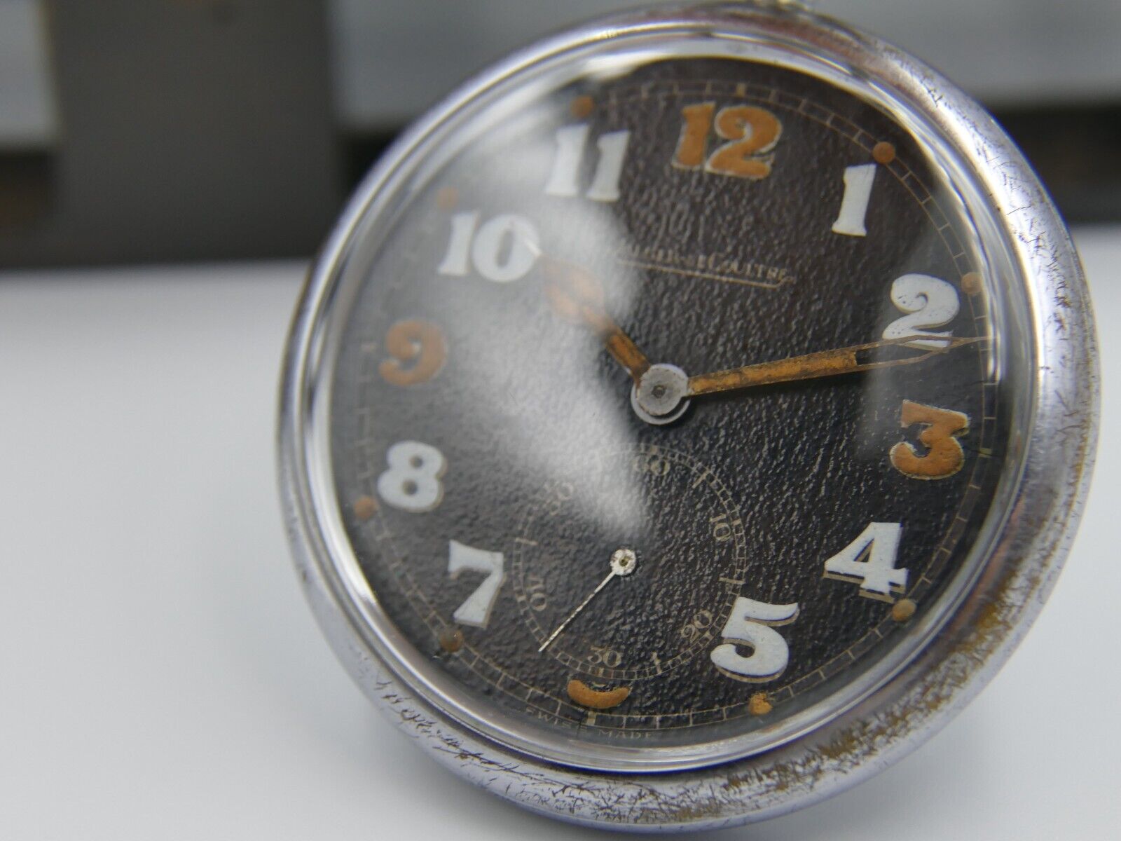 40's vintage pocket watch WW2 Jaeger-LeCoultre British military cal 467 G.S.T.P.