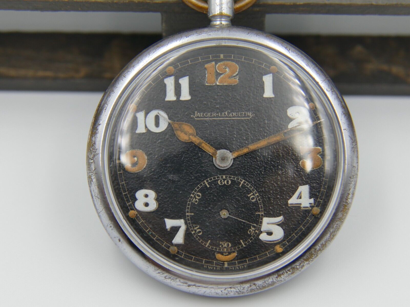 40's vintage pocket watch WW2 Jaeger-LeCoultre British military cal 467 G.S.T.P.