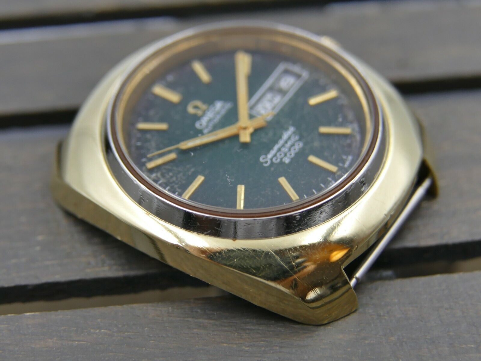 70's vintage Omega Seamaster cosmic 2000 automatic cal 1022 ref. 166.133 green