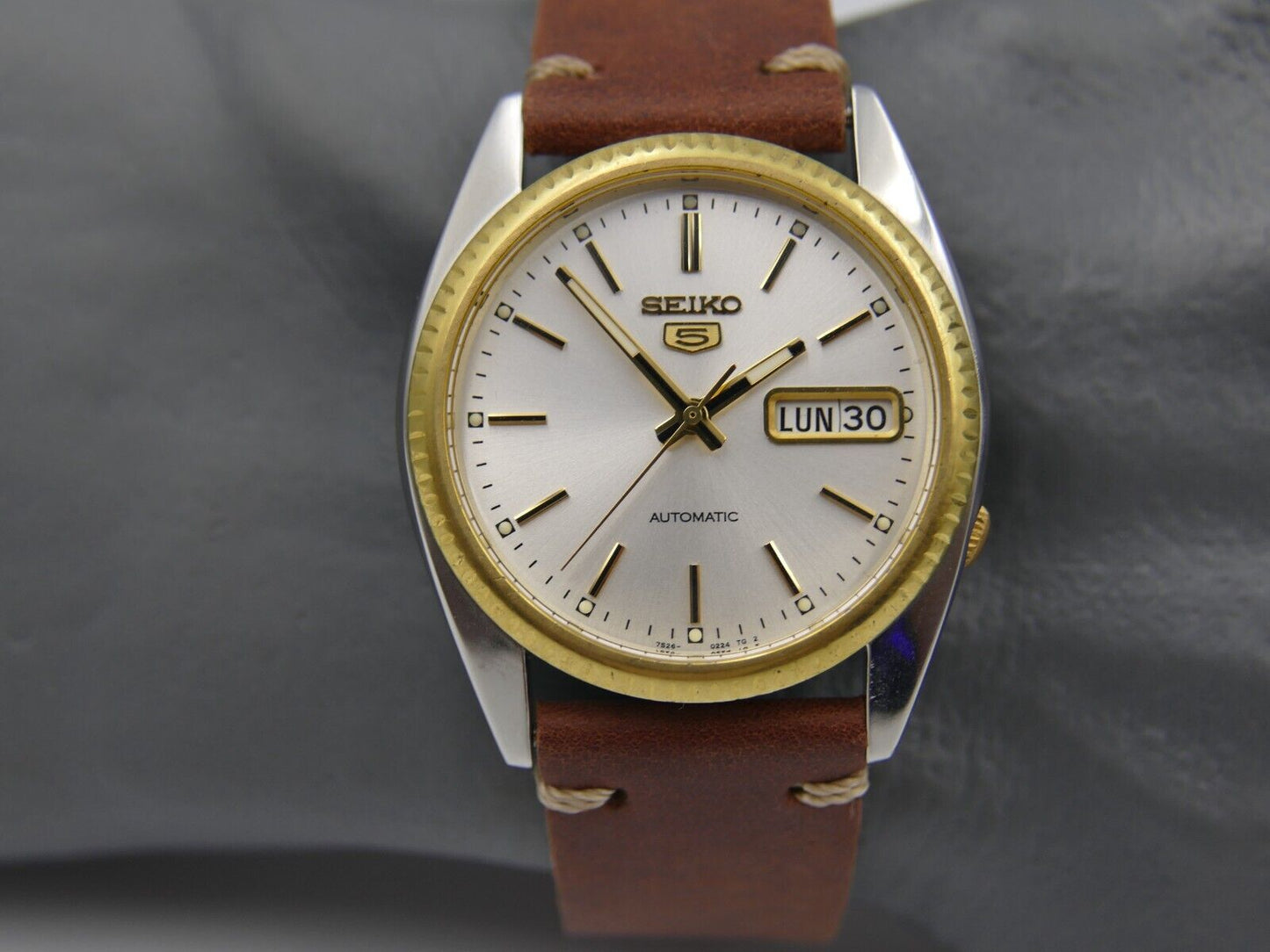 vintage watch mens Seiko 7s26-0500 A4 KY automatic seikojust datejust serviced