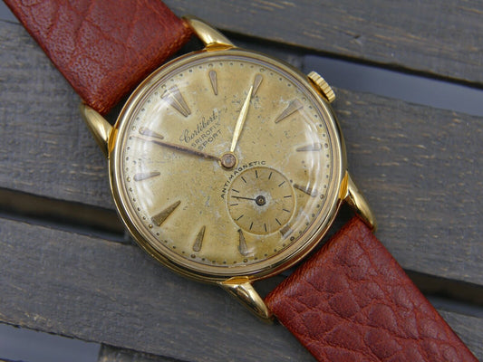 40's vintage watch mens Cortebert ref. 8435 manual wind cal. 677 serviced