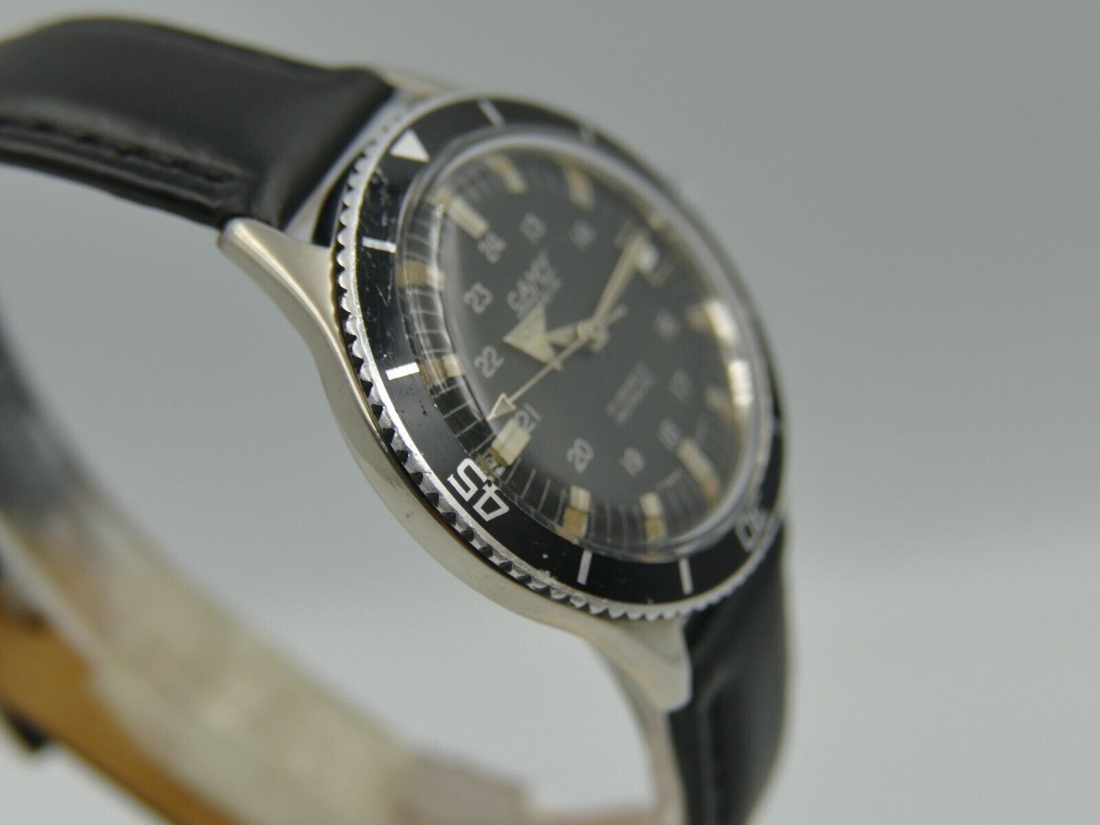 60's vintage watch mens diver Camy geneva ref. 7311 manual wind ST 96-4 serviced