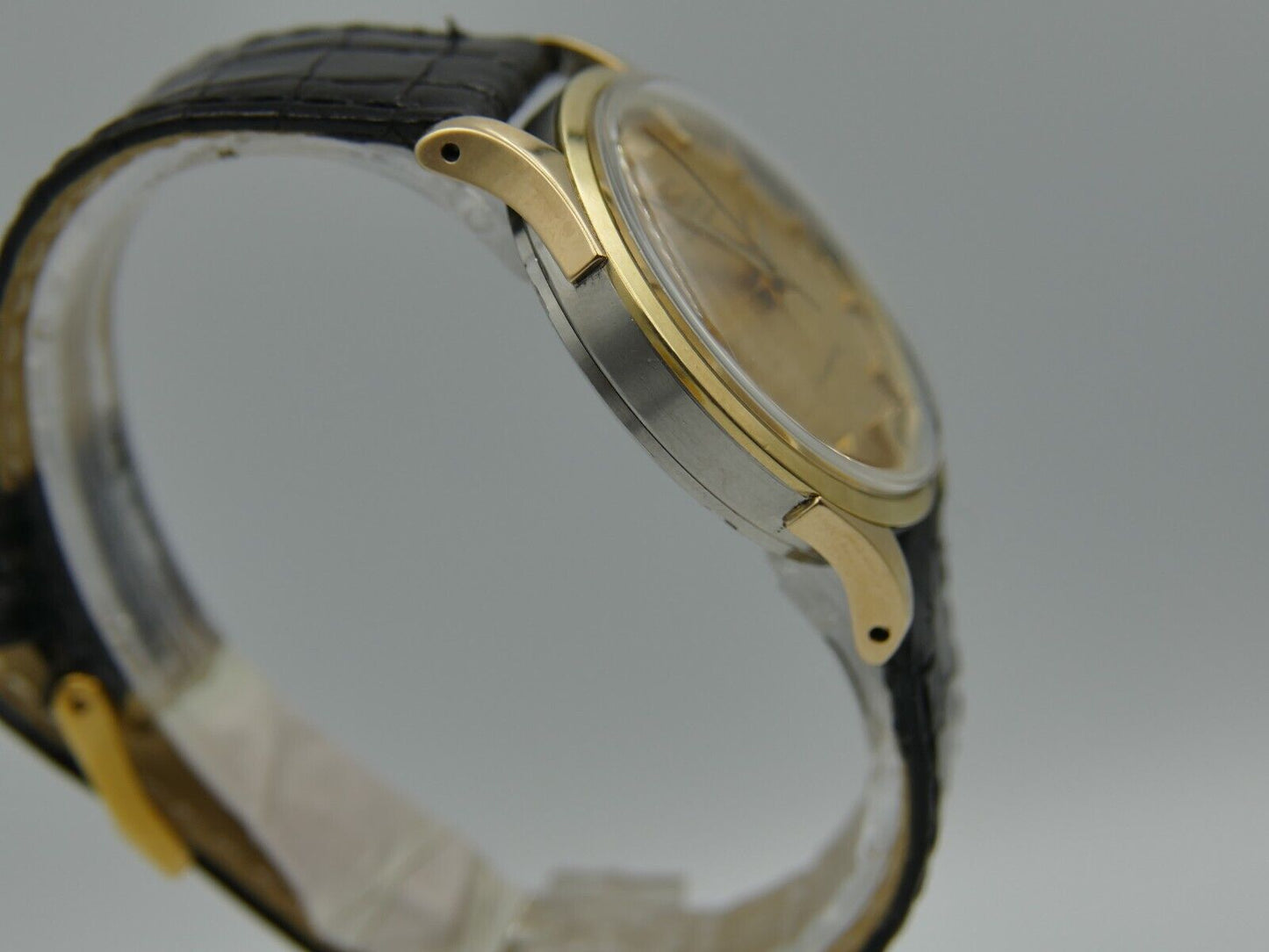 50's vintage watch mens Omega ref. 2637 -7 SC automatic bumper cal 354 gold cap