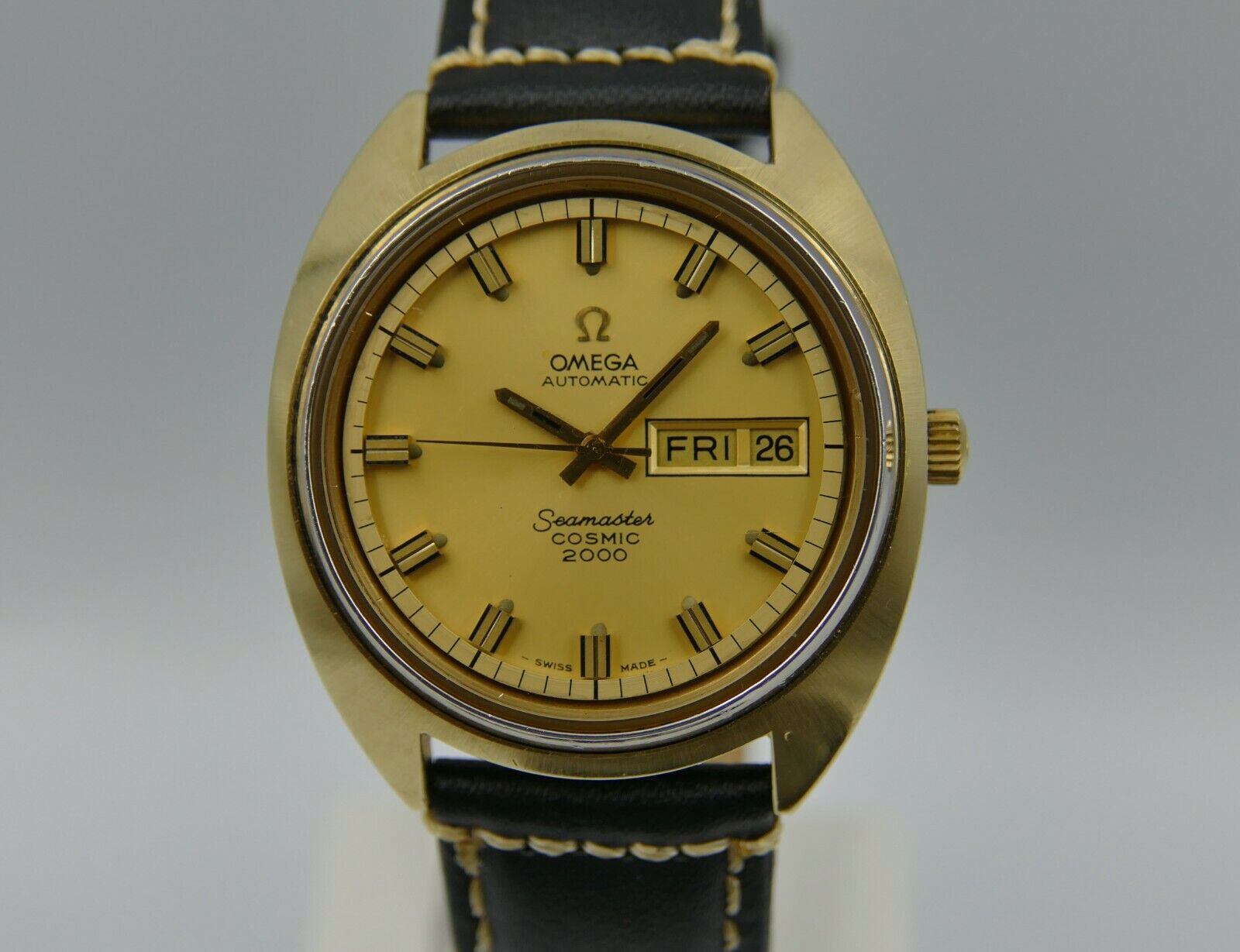 70's vintage Omega Seamaster Cosmic 2000 ref. 166.131 automatic cal 1022 gold