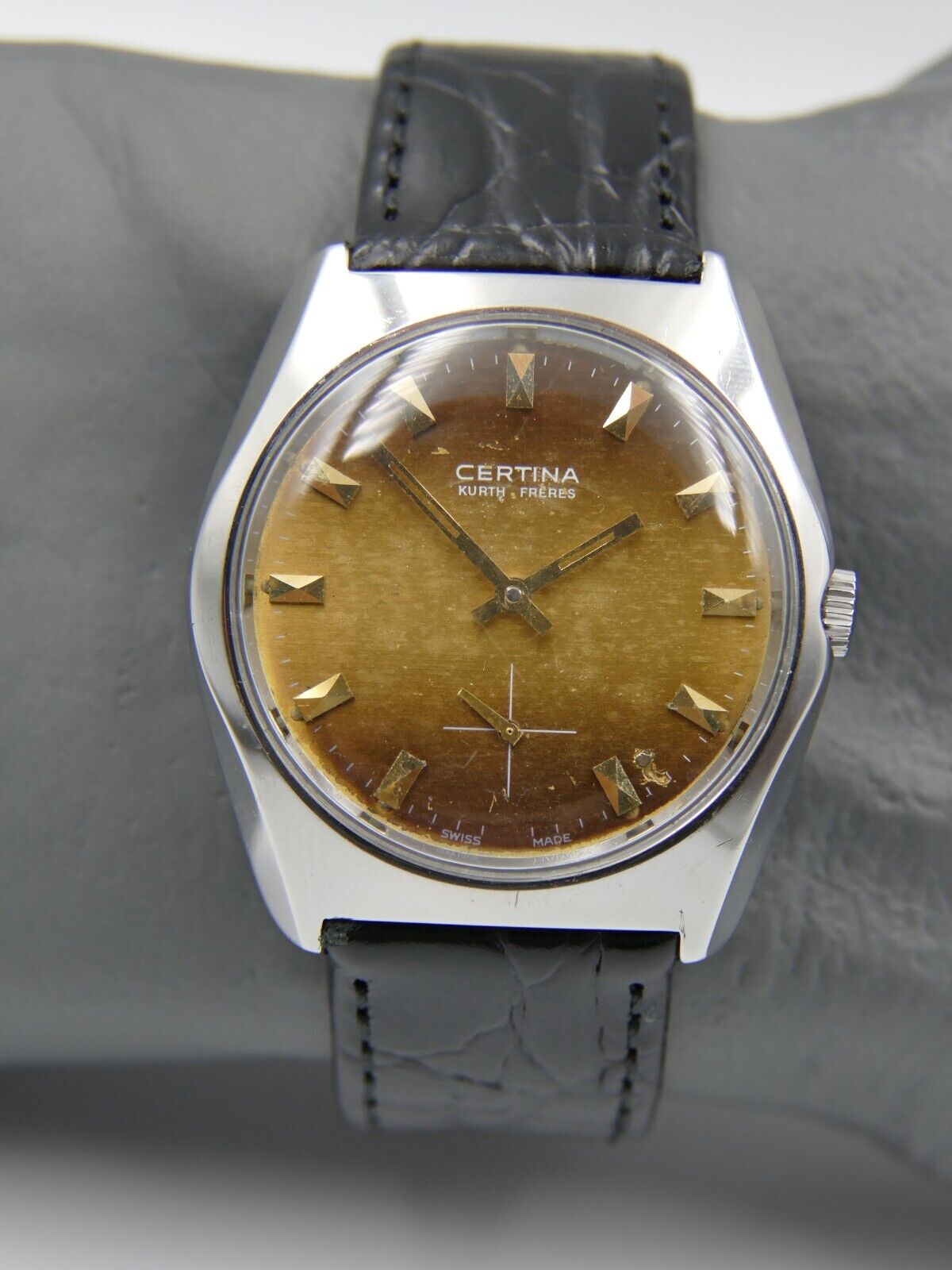 60's vintage watch mens Certina kurth freres 860 3911 41 manual wind 28-10 steel