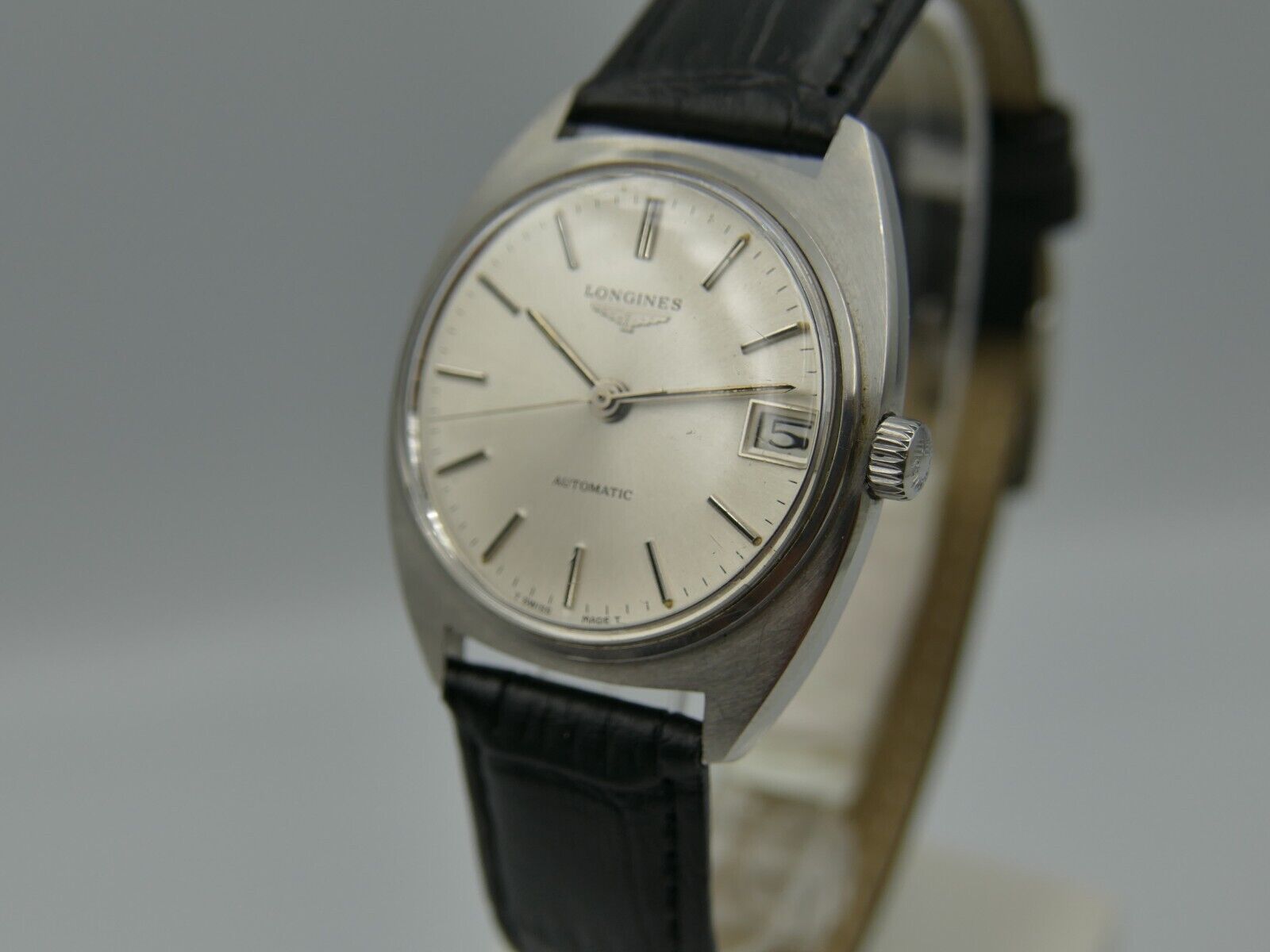 70's vintage watch mens Longines Ref. 1586 automatic L890.1 steel C case