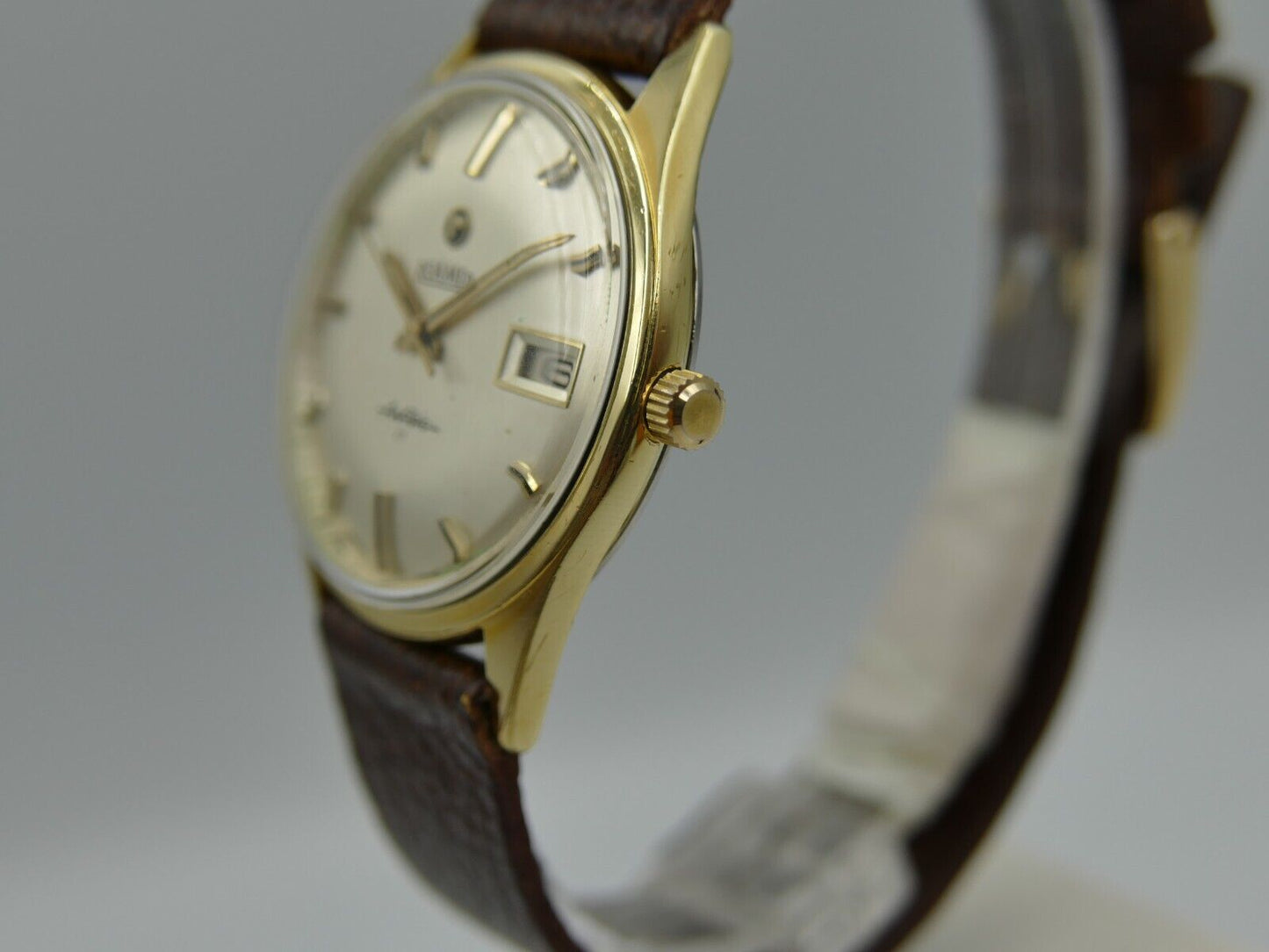 60's vintage watch mens Roamer anfibio manual wind MST430 brevet + case 34mm