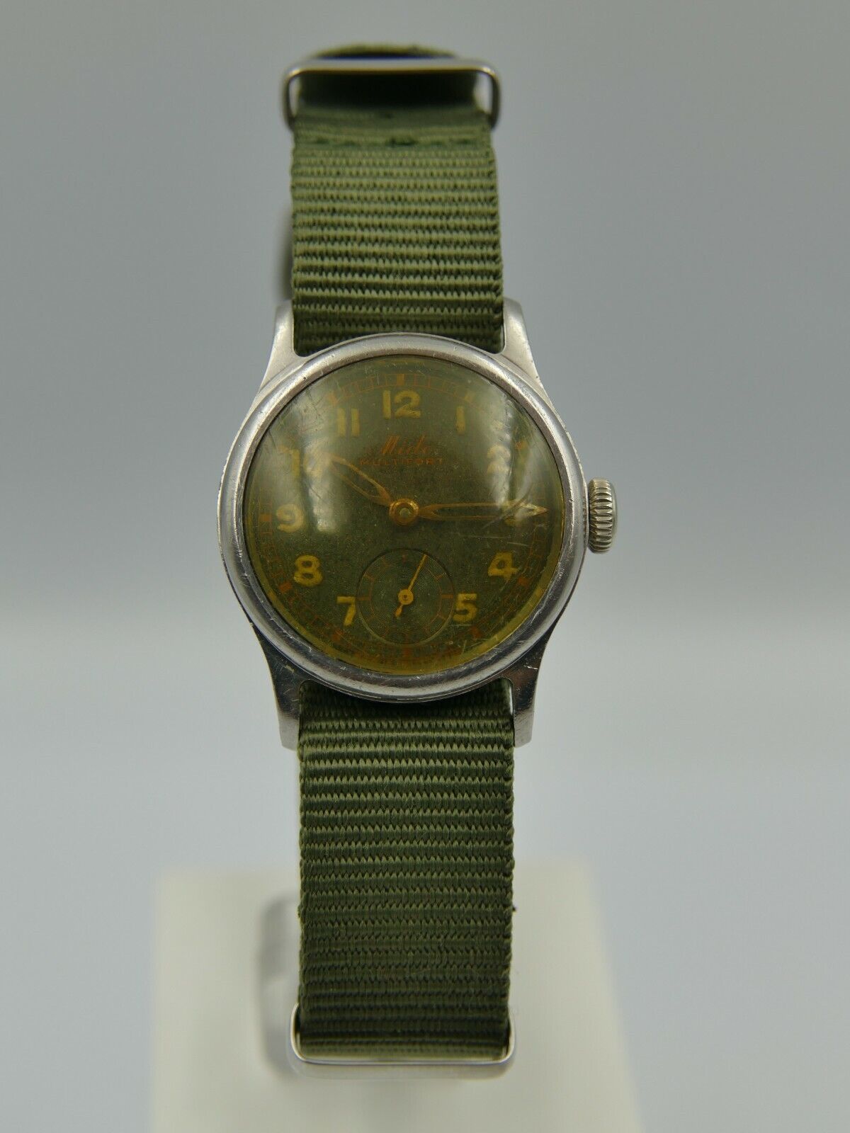 40's vintage watch military ww2 MIDO Multifort manual wind cal 6461 serviced 