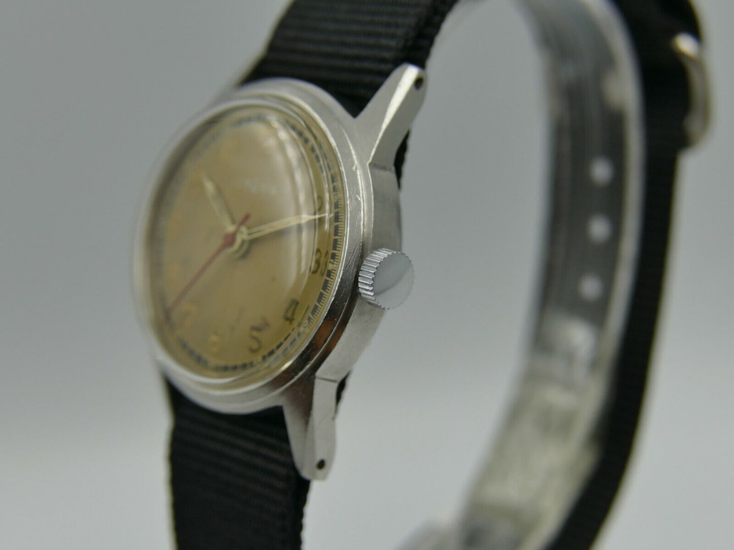 40's vintage watch mens military WWII Lemania 192H manual wind cal. S27 / 2990