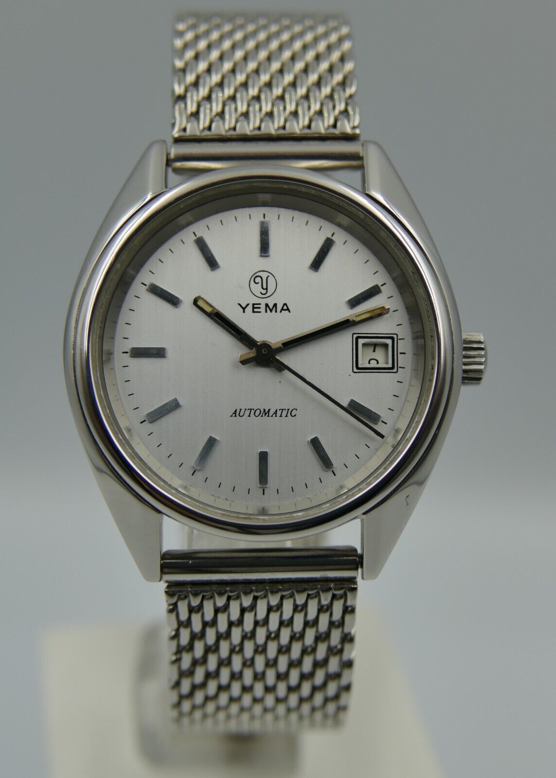 80's vintage watch mens Yema ref. 551056 in stainless steel automatic FE 4611