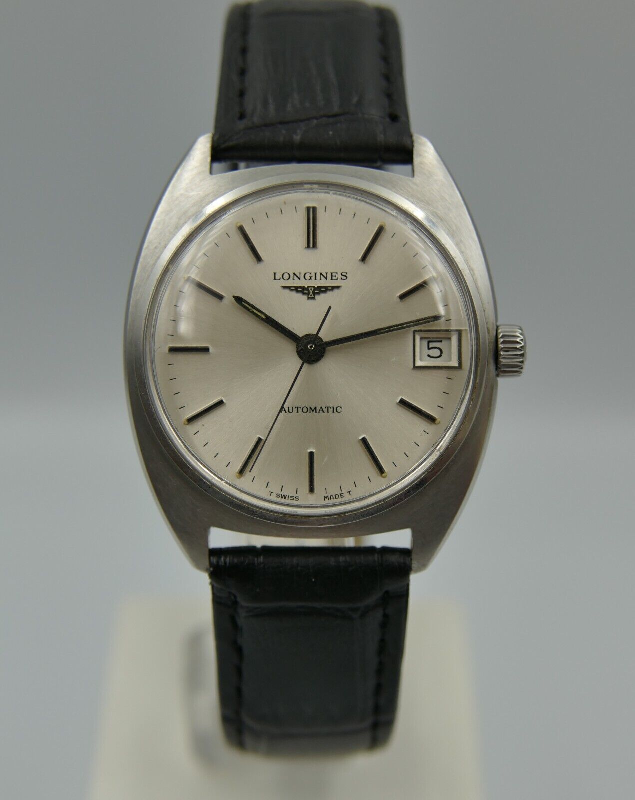 70's vintage watch mens Longines Ref. 1586 automatic L890.1 steel C case