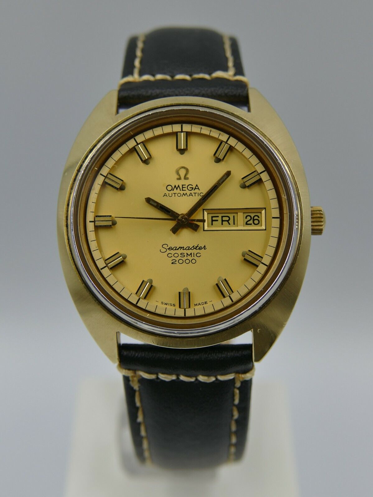 70's vintage Omega Seamaster Cosmic 2000 ref. 166.131 automatic cal 1022 gold