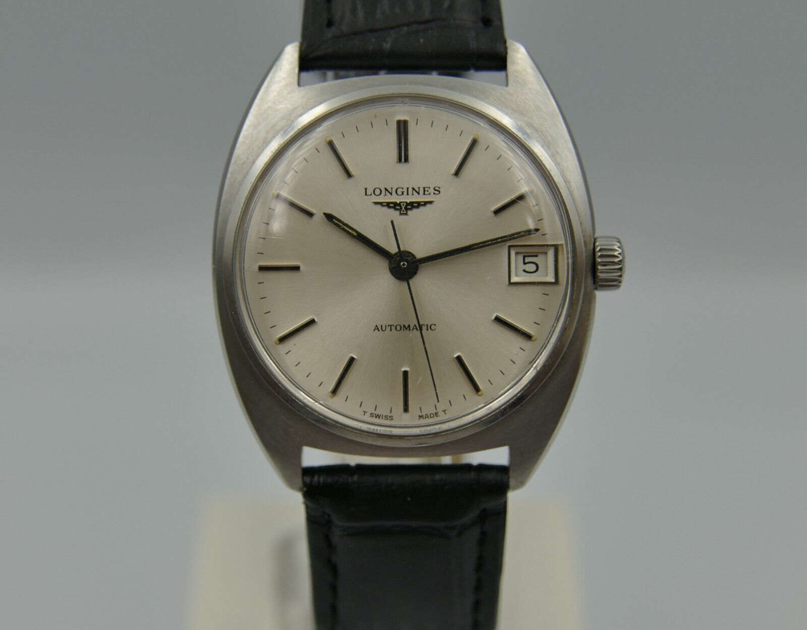 70's vintage watch mens Longines Ref. 1586 automatic L890.1 steel C case