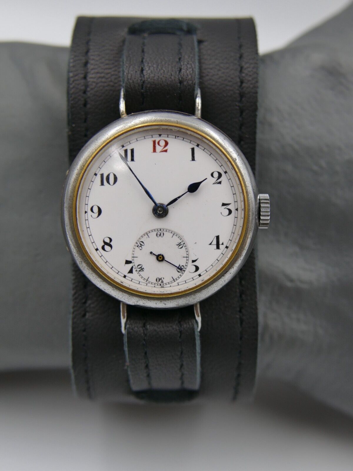 10's vintage watch trench military ww1 Eterna manual wind