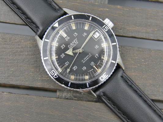 60's vintage watch mens diver Camy geneva ref. 7311 manual wind ST 96-4 serviced