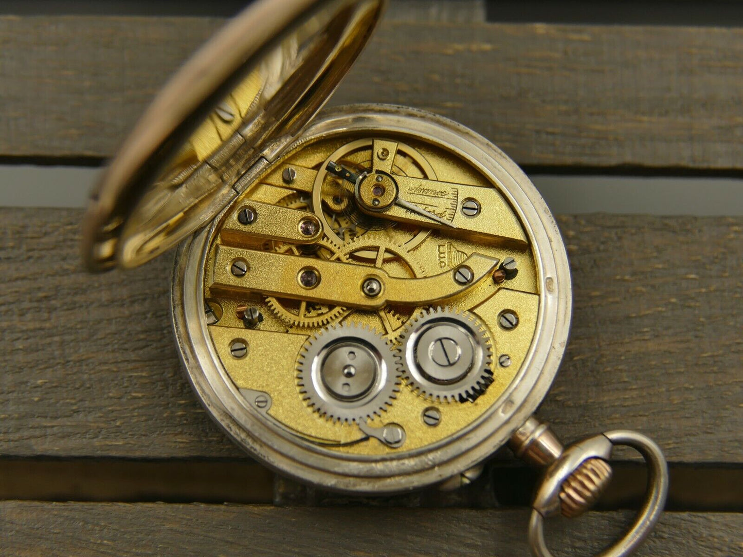 Bikupan pocket watch solid silver / gold L.U.C Louis Ulysse Chopard cal. 12''