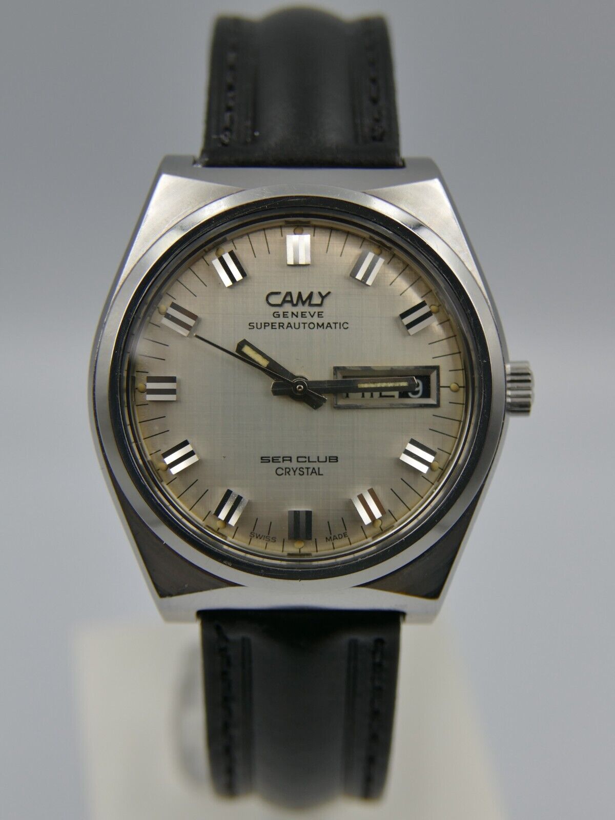 70's vintage watch mens Camy sea club crystal ref. 7638 superautomatic ETA 2789