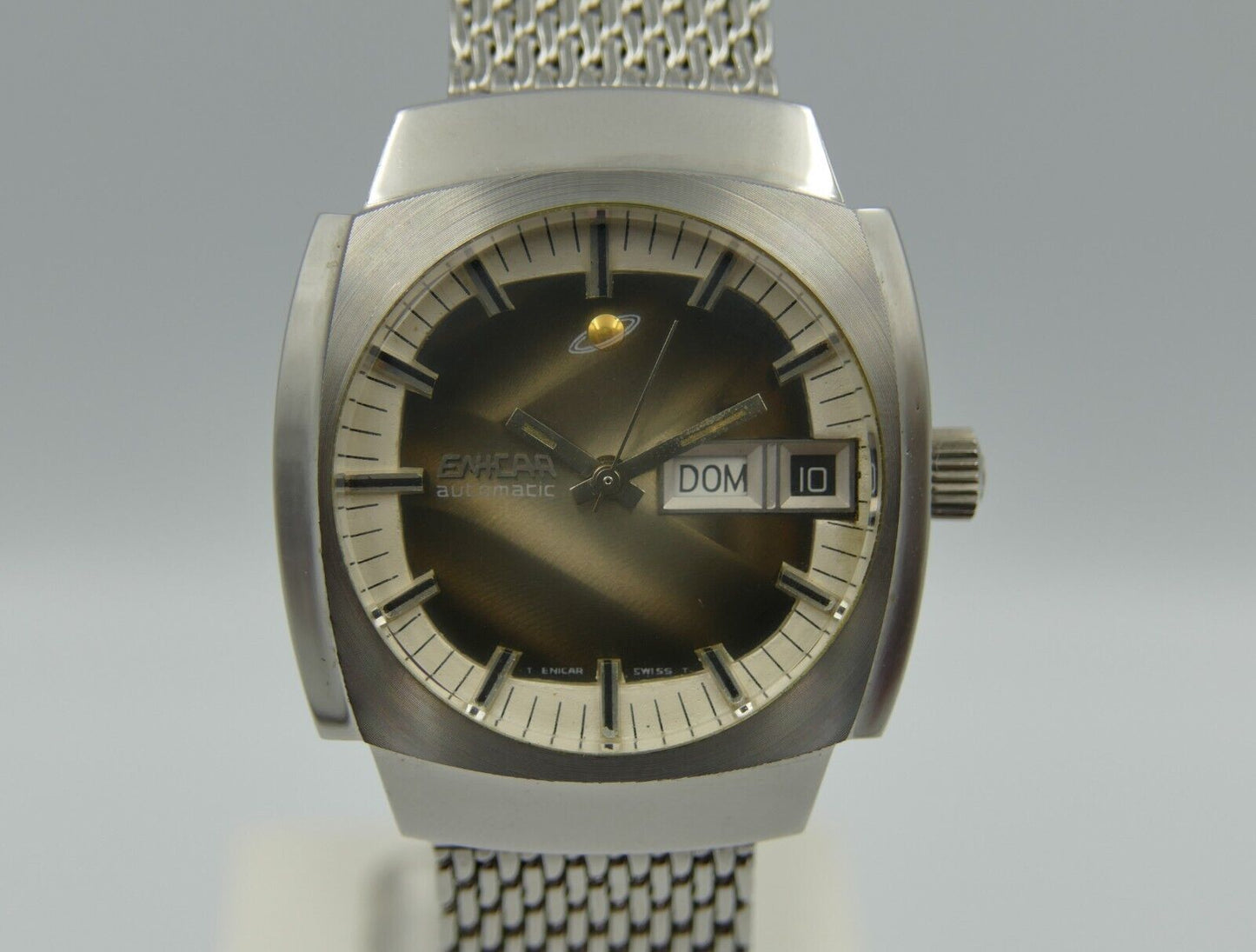 70's vintage watch mens Enicar ref. 167.08.131 automatic cal. AR 167D N.O.S box