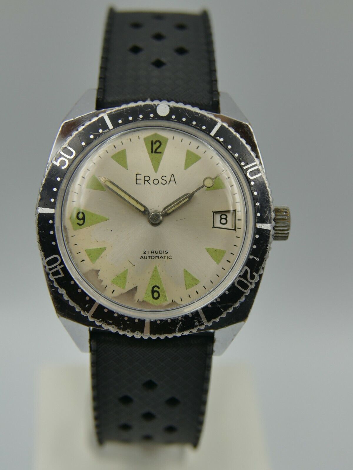 70s vintage watch mens Erosa diver Automatic AS 1902 /03 