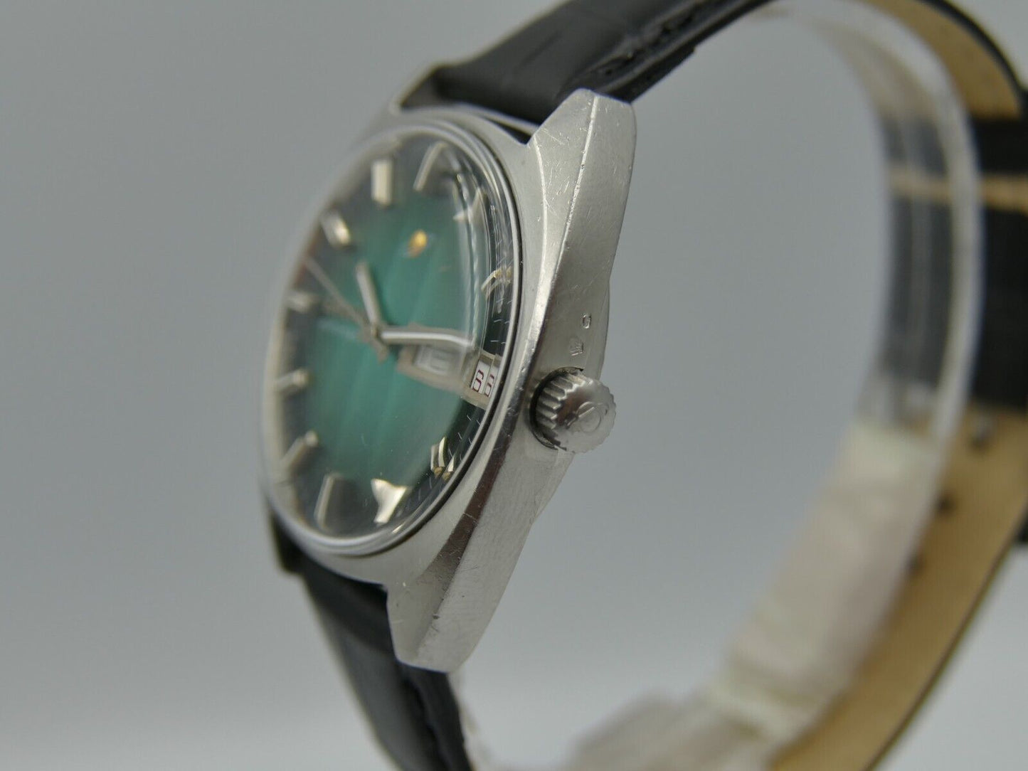 70s vintage watch mens Enicar tiffany 167-01-26 automatic AR 167 steel very rare