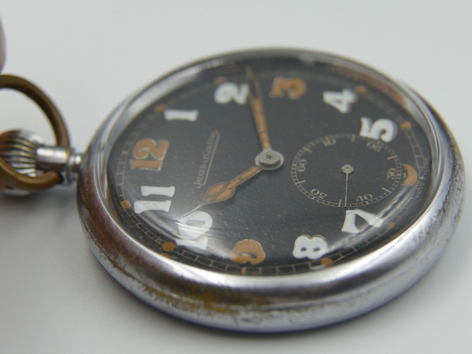 40's vintage pocket watch WW2 Jaeger-LeCoultre British military cal 467 G.S.T.P.