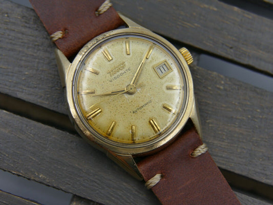 50's vintage mens Tissot Visodate ref. 67016 -1 automatic 28.5R-621 gold cap