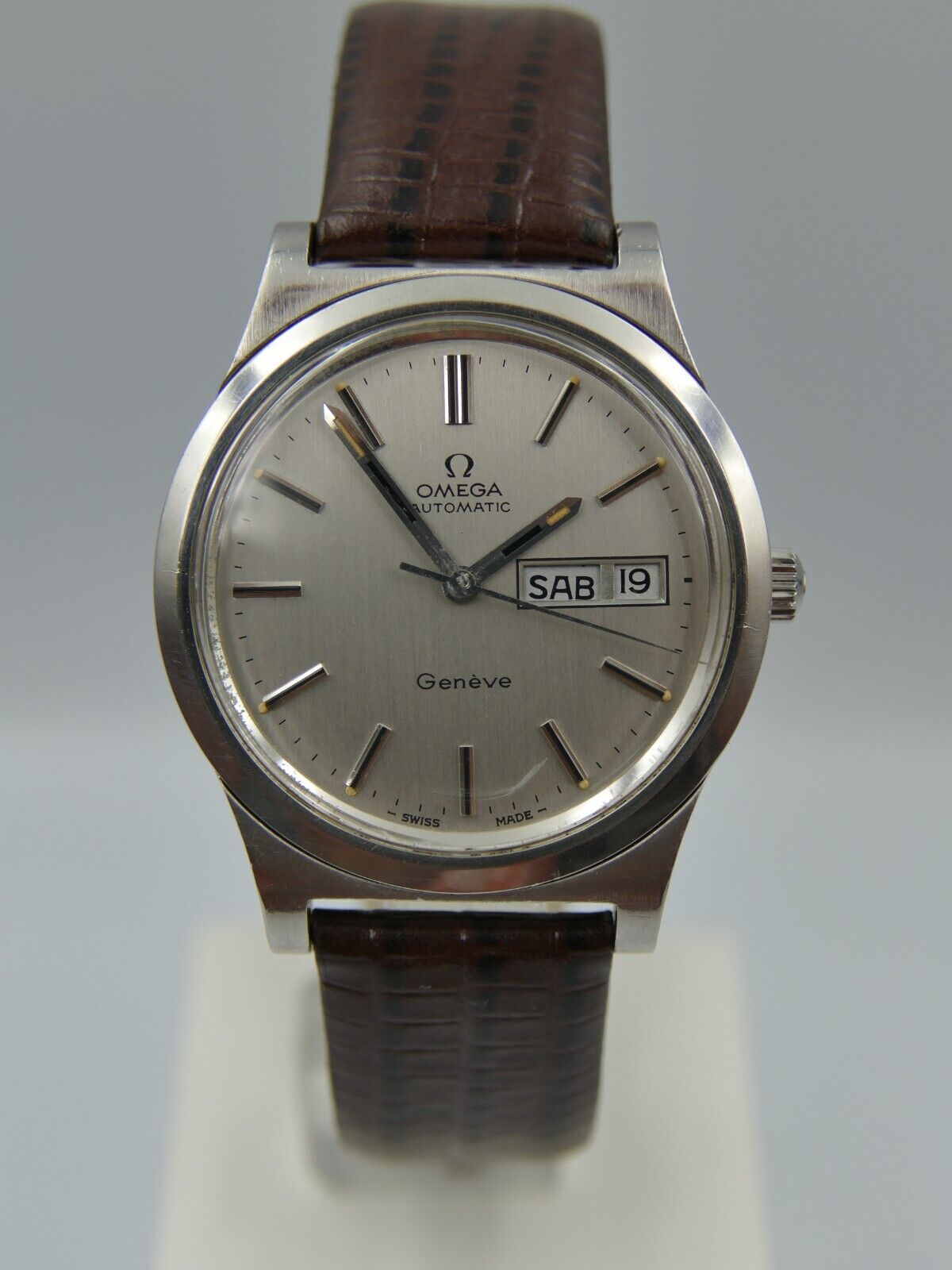 70's vintage watch mens omega geneve ref 166.0169 automatic cal. 1022 steel 36mm