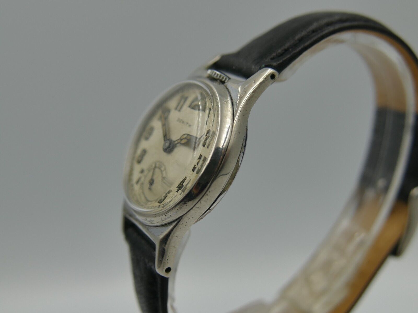 30's vintage watch mens Zenith lépine windingcrown at 12  cal. 12''' RARE