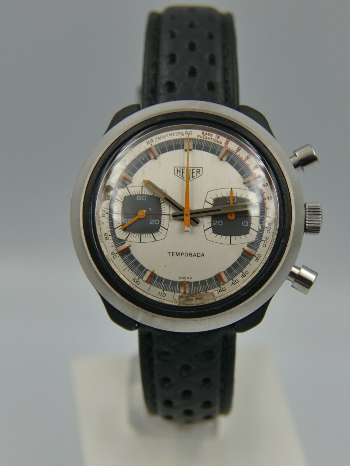 70's vintage watch mens Heuer Temporada ref. 733809 manual wind valjoux 7733