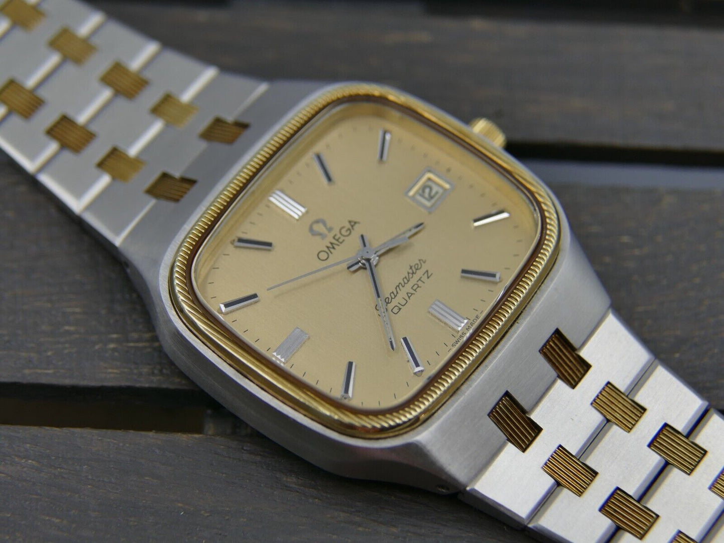 70s vintage Omega Seamaster quartz cal. 1342 ref. 196.0135 / 396.0874 royal oak