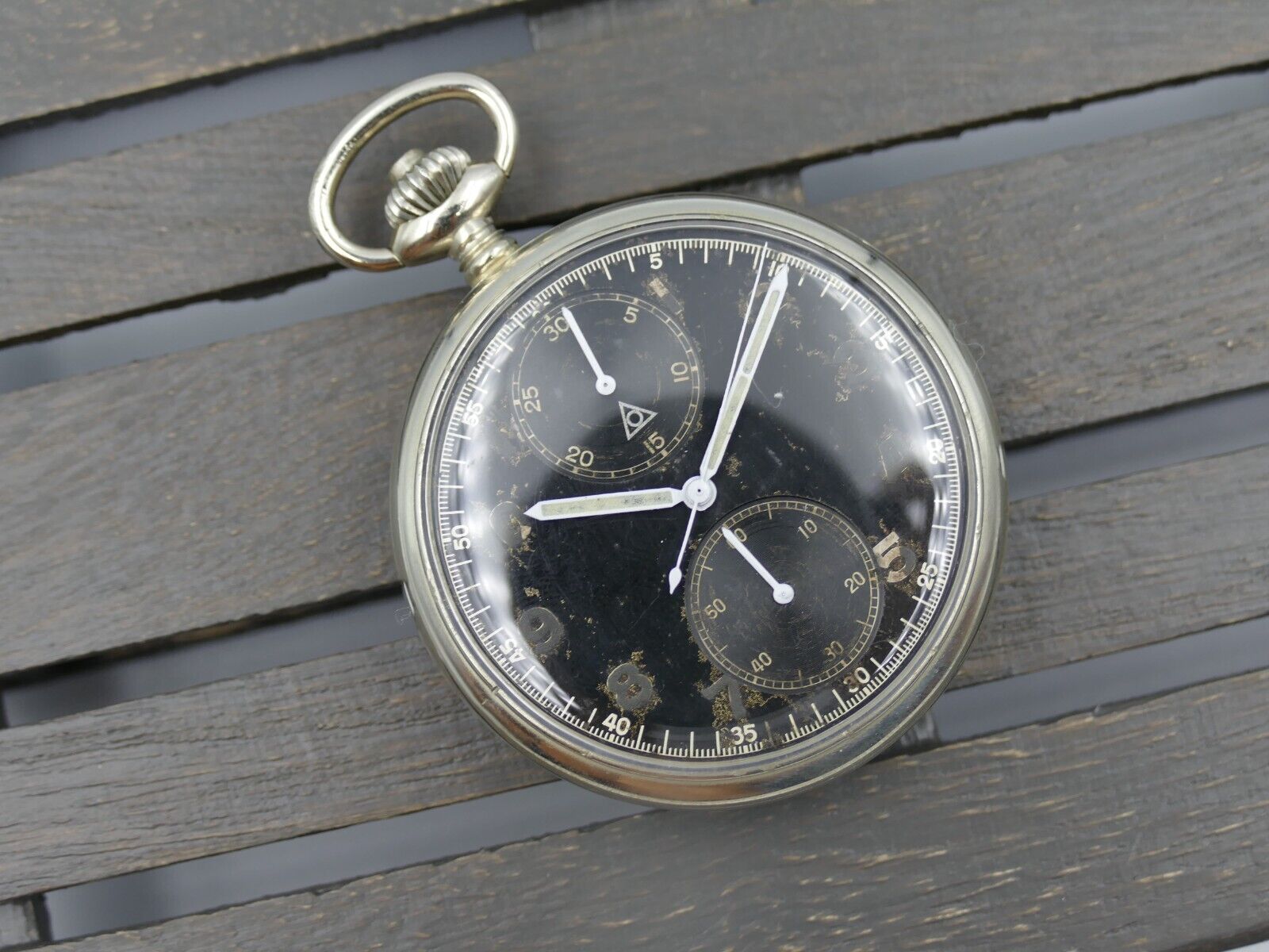 40s vintage WW2 Dugena chronograph minerva cal 19-9CH military kriegsmarine rare