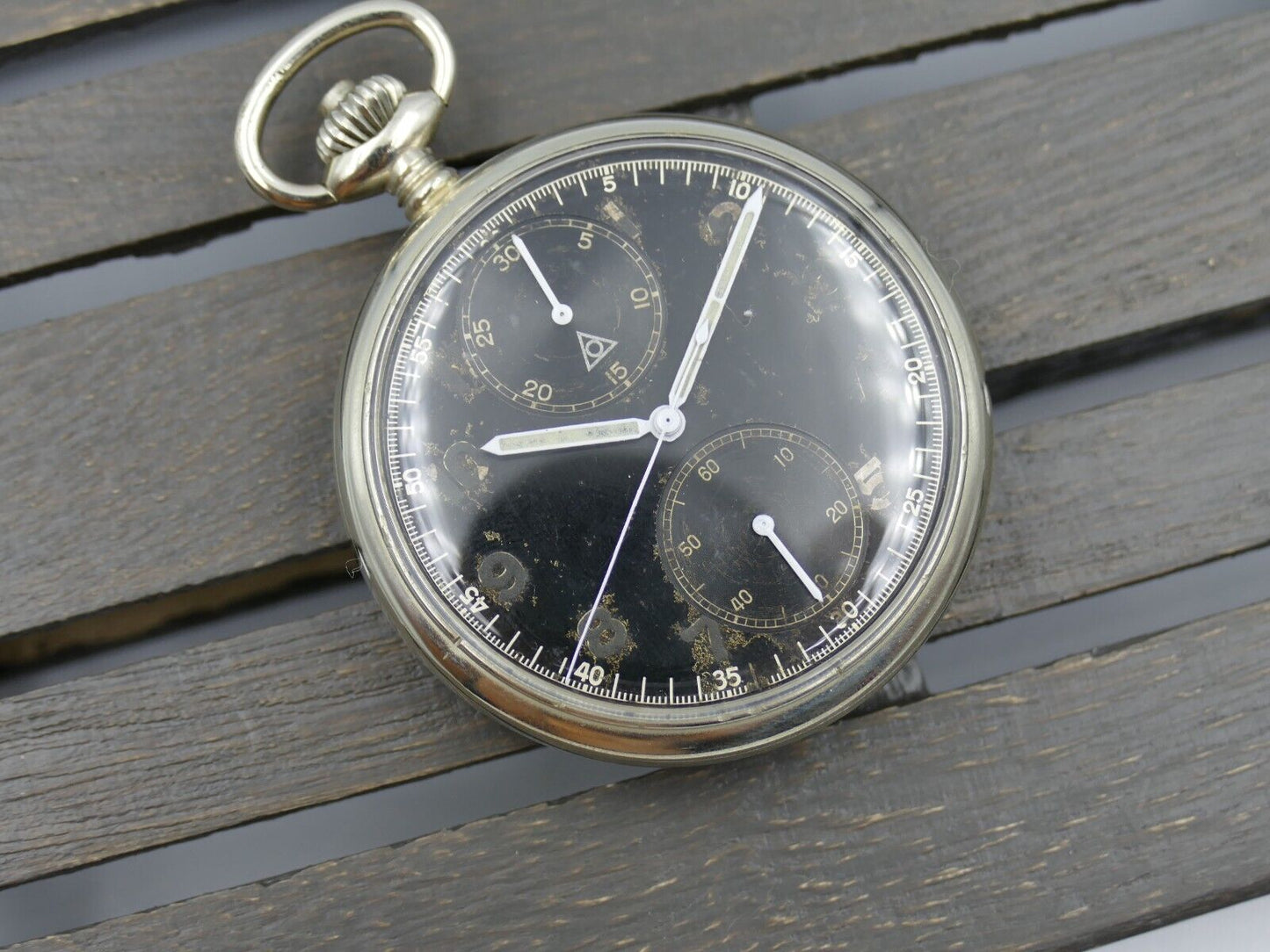 40s vintage WW2 Dugena chronograph minerva cal 19-9CH military kriegsmarine rare