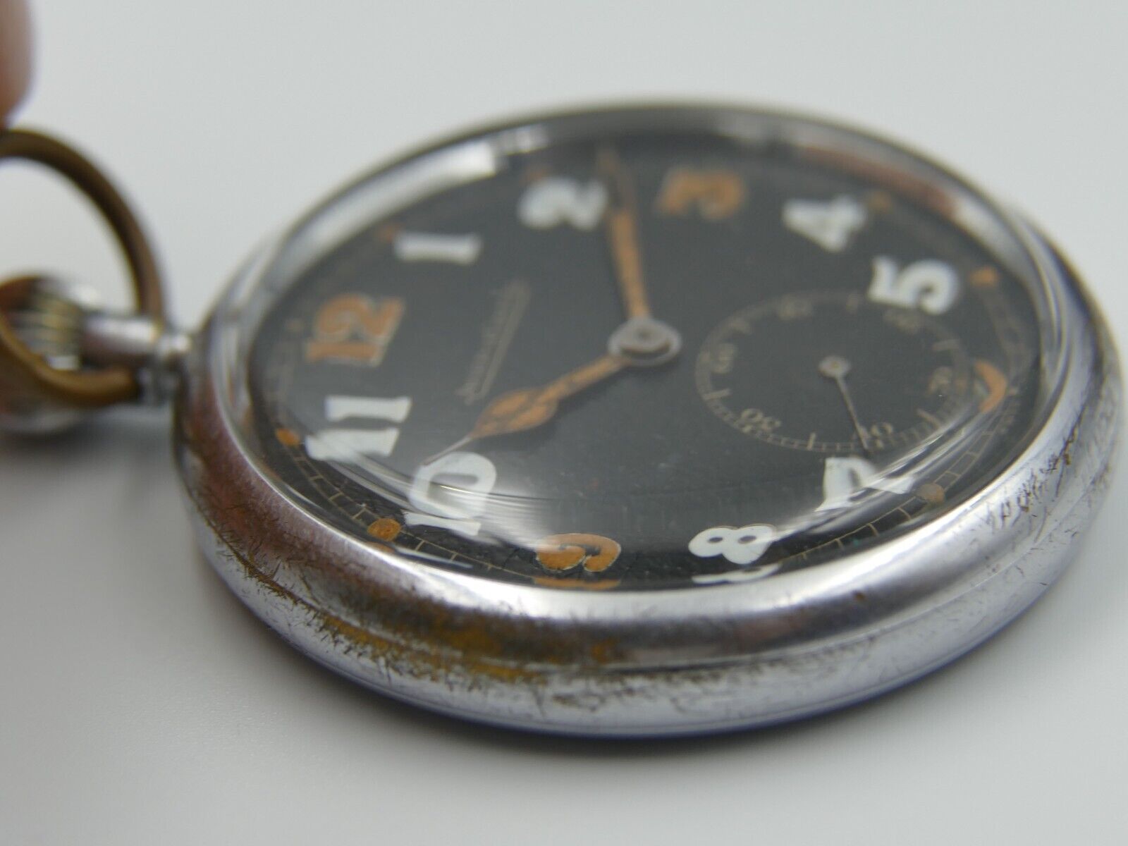 40's vintage pocket watch WW2 Jaeger-LeCoultre British military cal 467 G.S.T.P.