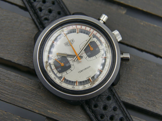 70's vintage watch mens Heuer Temporada ref. 733809 manual wind valjoux 7733