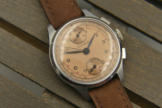 50's vintage watch mens Chronograph Cortebert ref. 8560 manual wind Venus 170