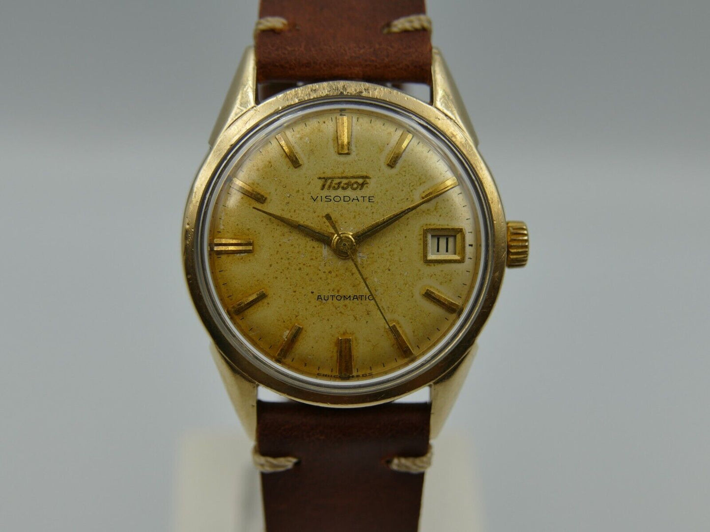 50's vintage mens Tissot Visodate ref. 67016 -1 automatic 28.5R-621 gold cap