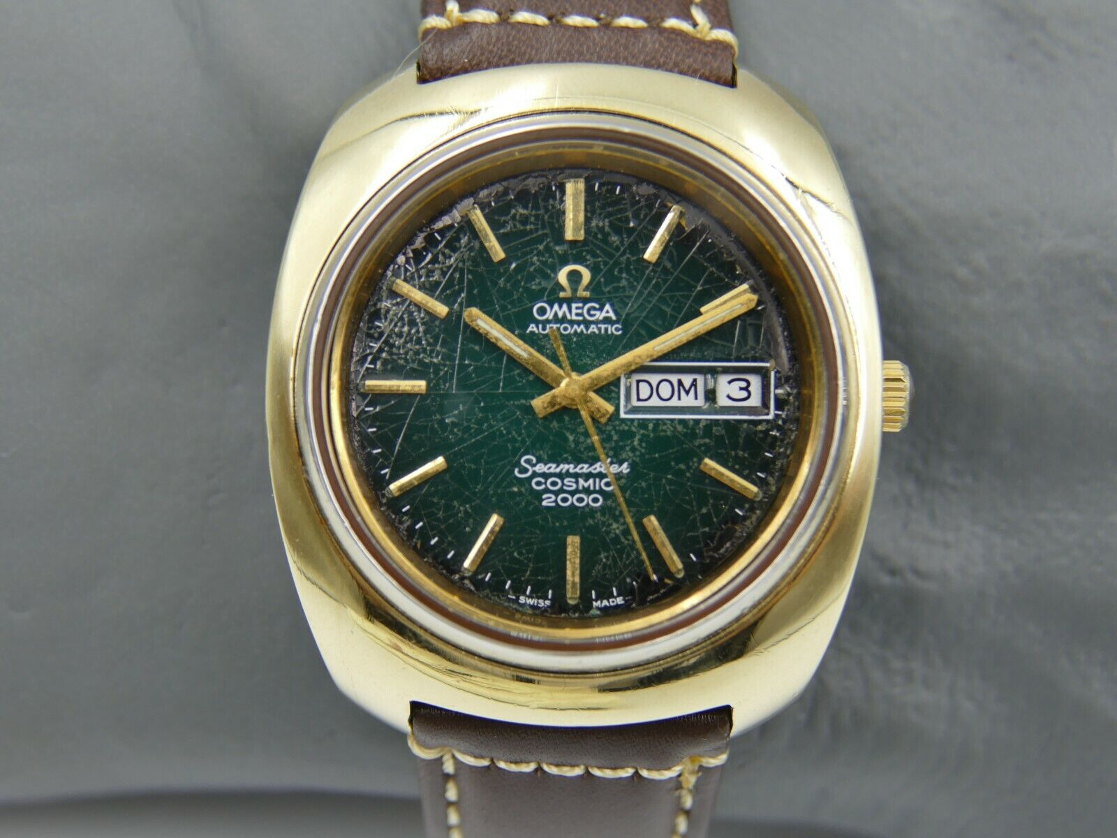 70's vintage Omega Seamaster cosmic 2000 automatic cal 1022 ref. 166.133 green