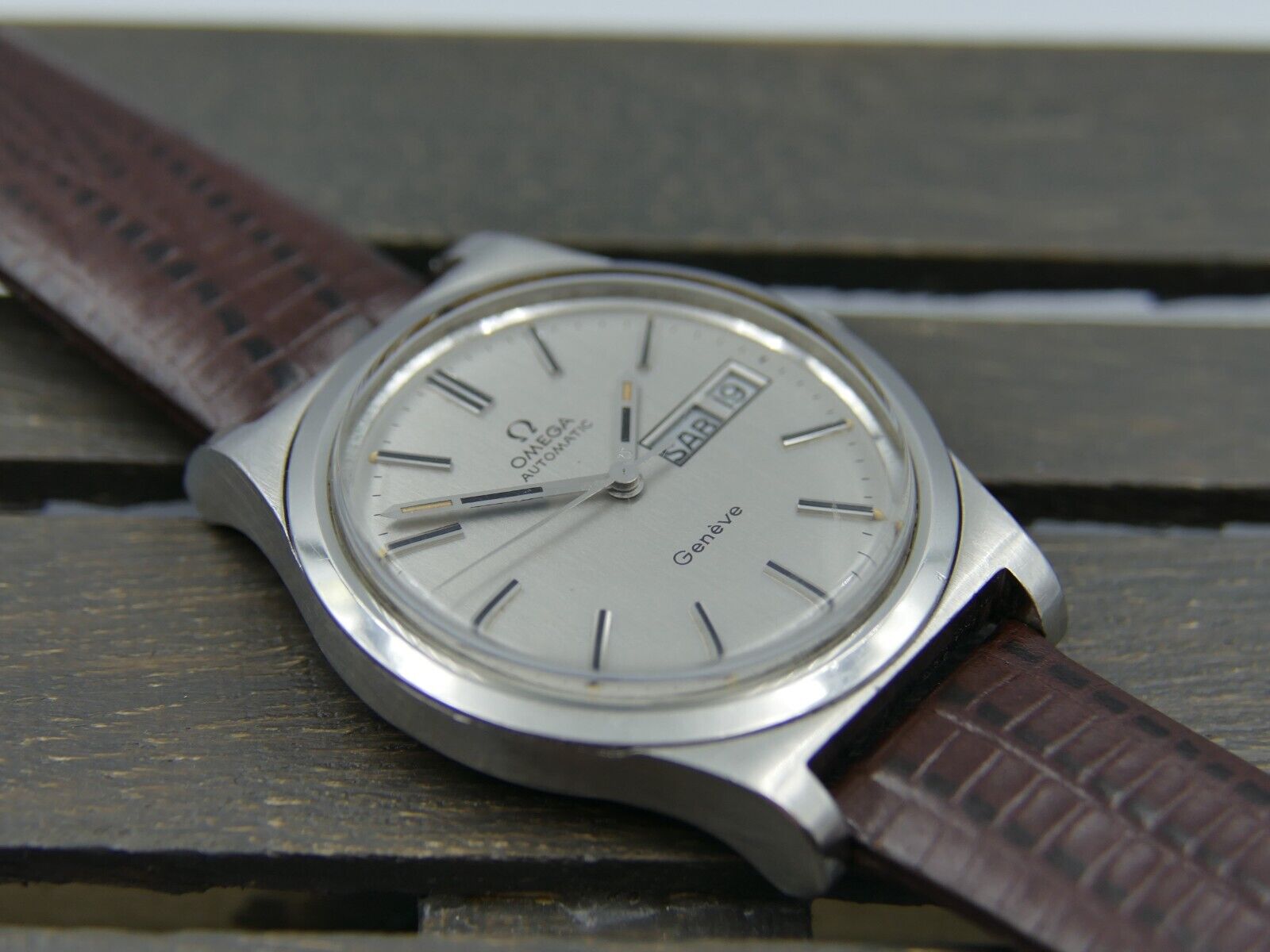 70's vintage watch mens omega geneve ref 166.0169 automatic cal. 1022 steel 36mm