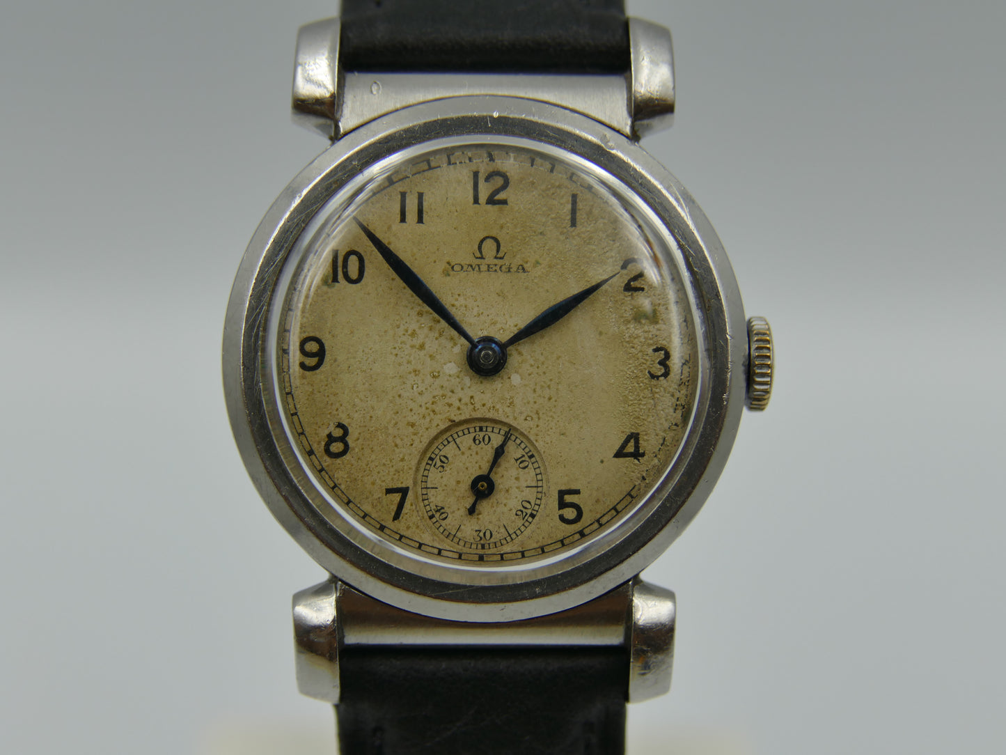 30's vintage watch Omega Art Deco ref. CK 615 Scarab style cal. 26.5 SOB