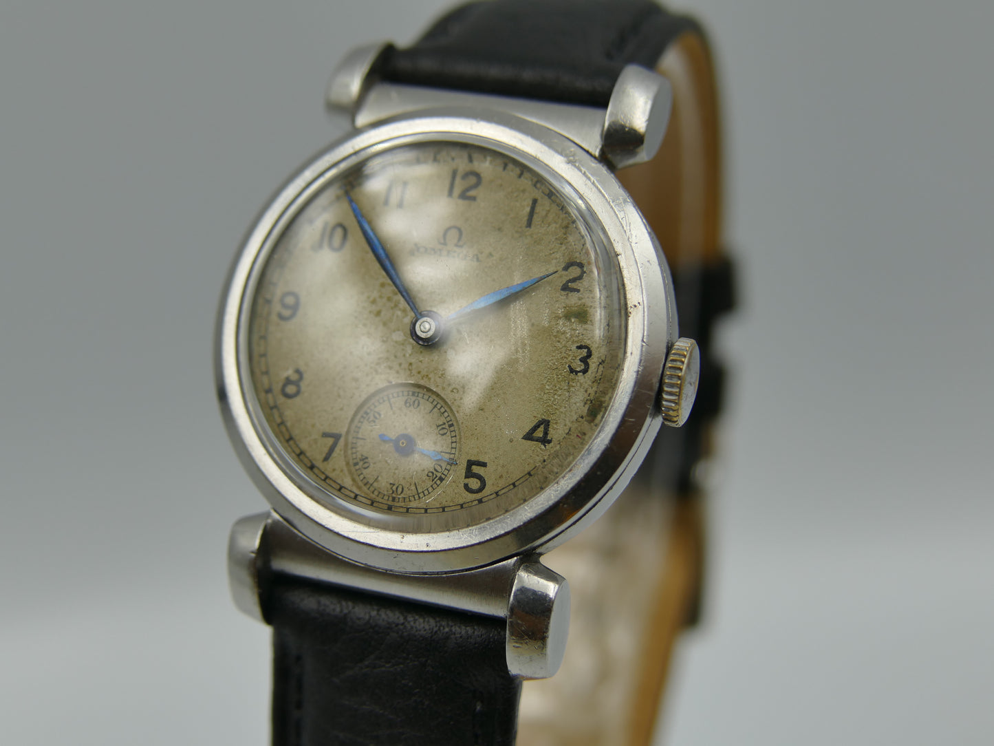 30's vintage watch Omega Art Deco ref. CK 615 Scarab style cal. 26.5 SOB