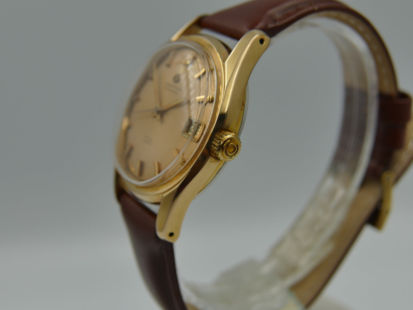 60s vintage watch mens Certina DS turtle Automatic 25-651 case gold pl 346.825