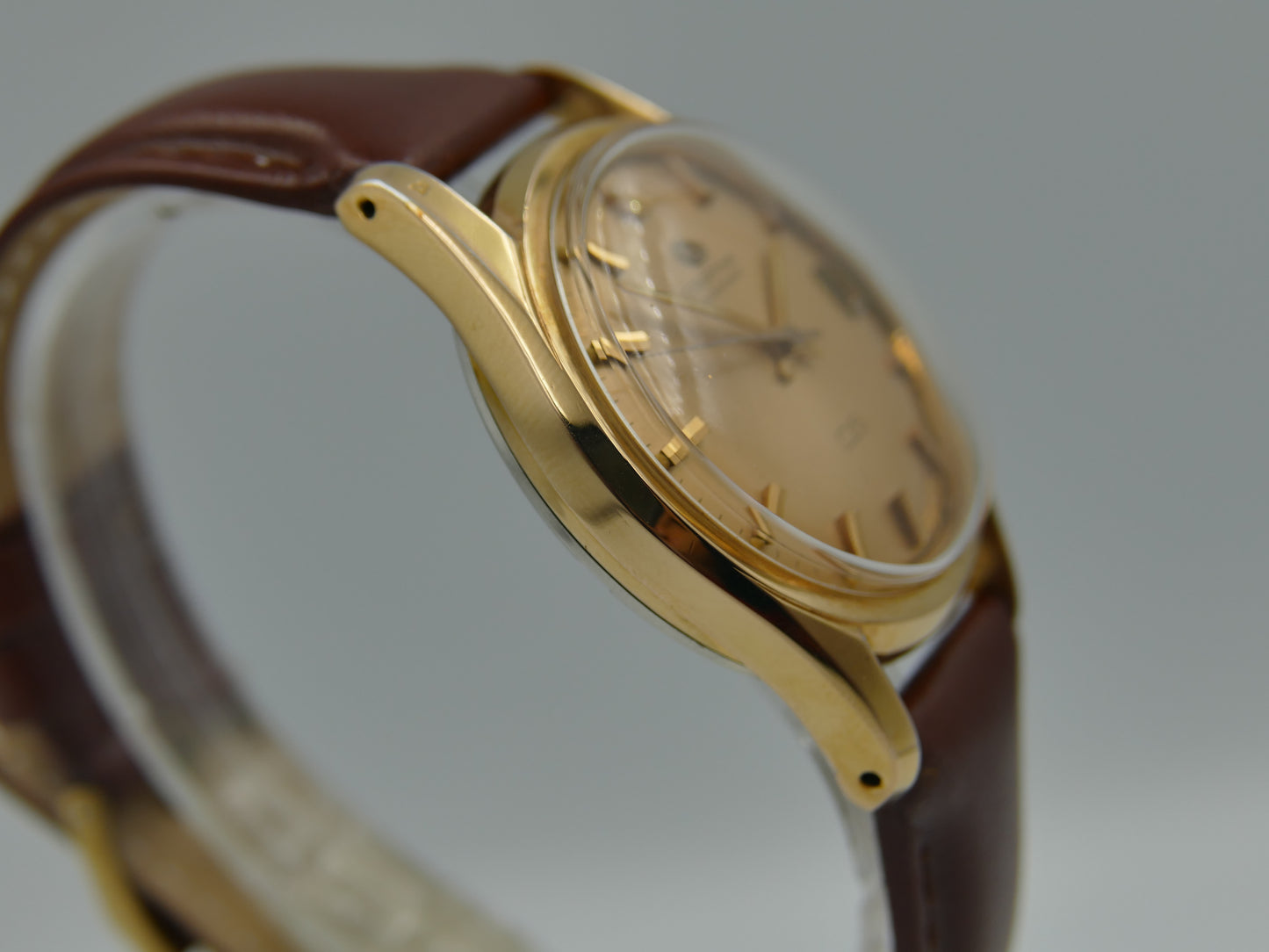 60s vintage watch mens Certina DS turtle Automatic 25-651 case gold pl 346.825