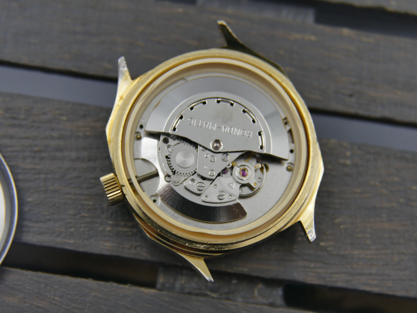 Vintage Swiss Mechanical Automatic Swissina Watch 21 Jewels Ronda Cal 4338