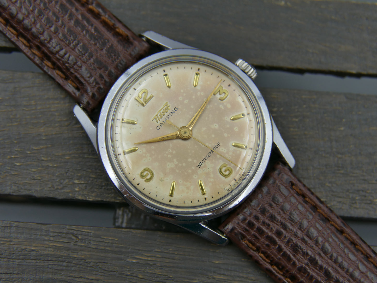 50's vintage watch mens Tissot Camping Ref. 51012 -1 manual wind cal. 27B-21