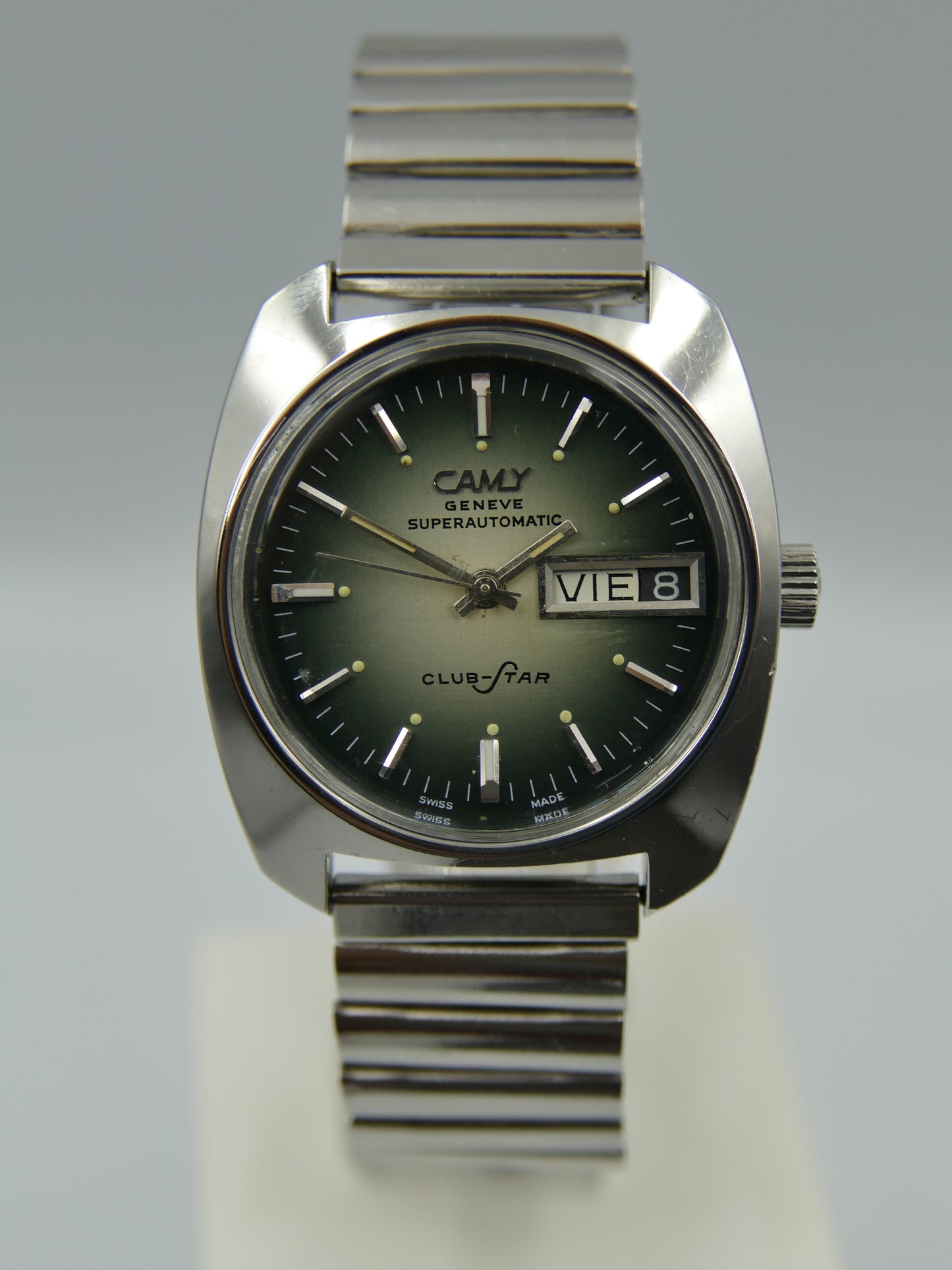 70's vintage watch mens Camy superautomatic ref. 7719 automatic AS2066 green