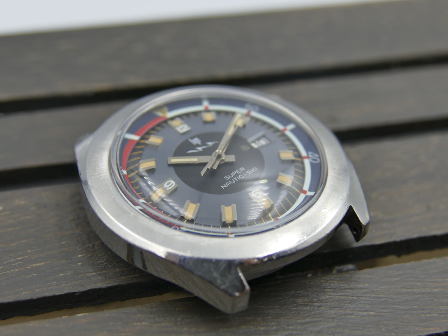 70's vintage watch mens Lip Nautic Ski super compressor 42mm diver ref. 60.592