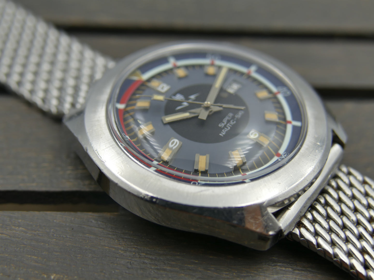70's vintage watch mens Lip Nautic Ski super compressor 42mm diver ref. 60.592