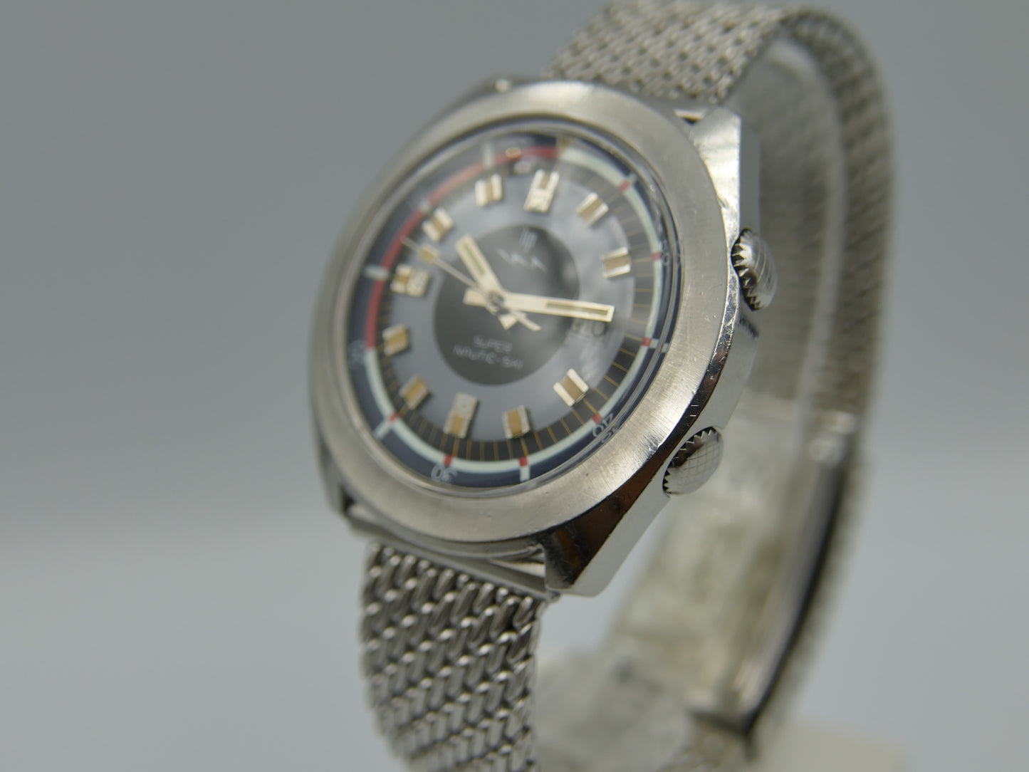 70's vintage watch mens Lip Nautic Ski super compressor 42mm diver ref. 60.592