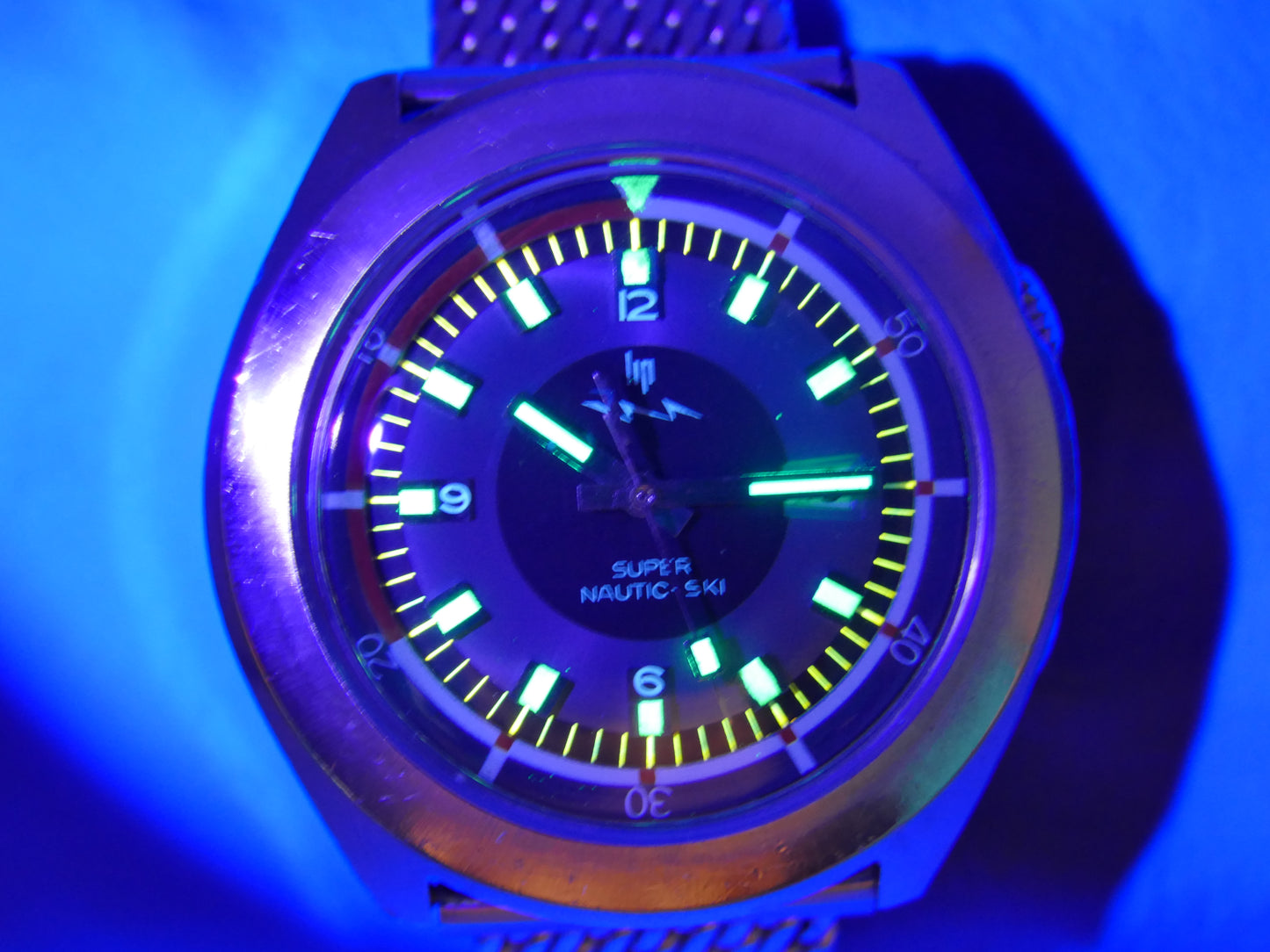 70's vintage watch mens Lip Nautic Ski super compressor 42mm diver ref. 60.592